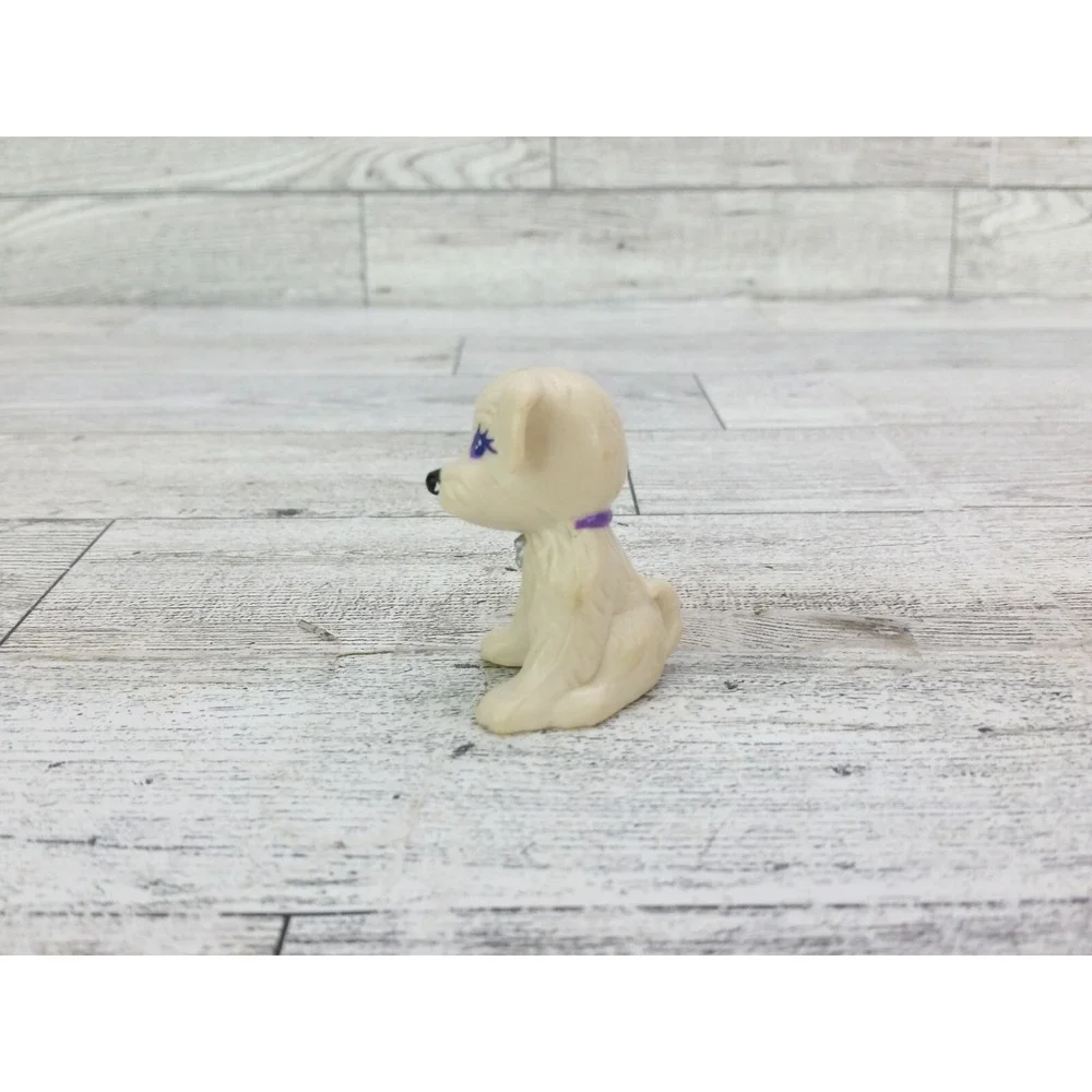 Vintage Littlest Pet Shop Splash Happy Puppies Kenner 1993 White Dog Figure